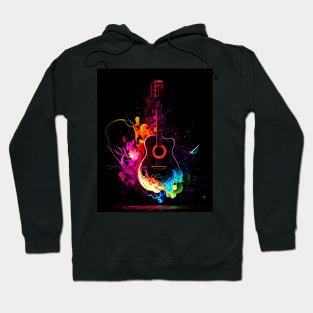 Gitar Neon Explosion Hoodie